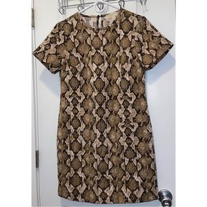 Michael Kors Python Short Sleeve Dress Size: S
